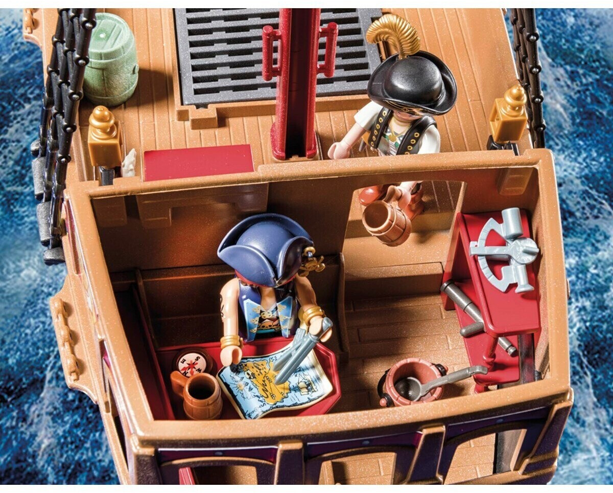 Playmobil Pirates 6678 pas cher, Bateau pirates des ténèbres