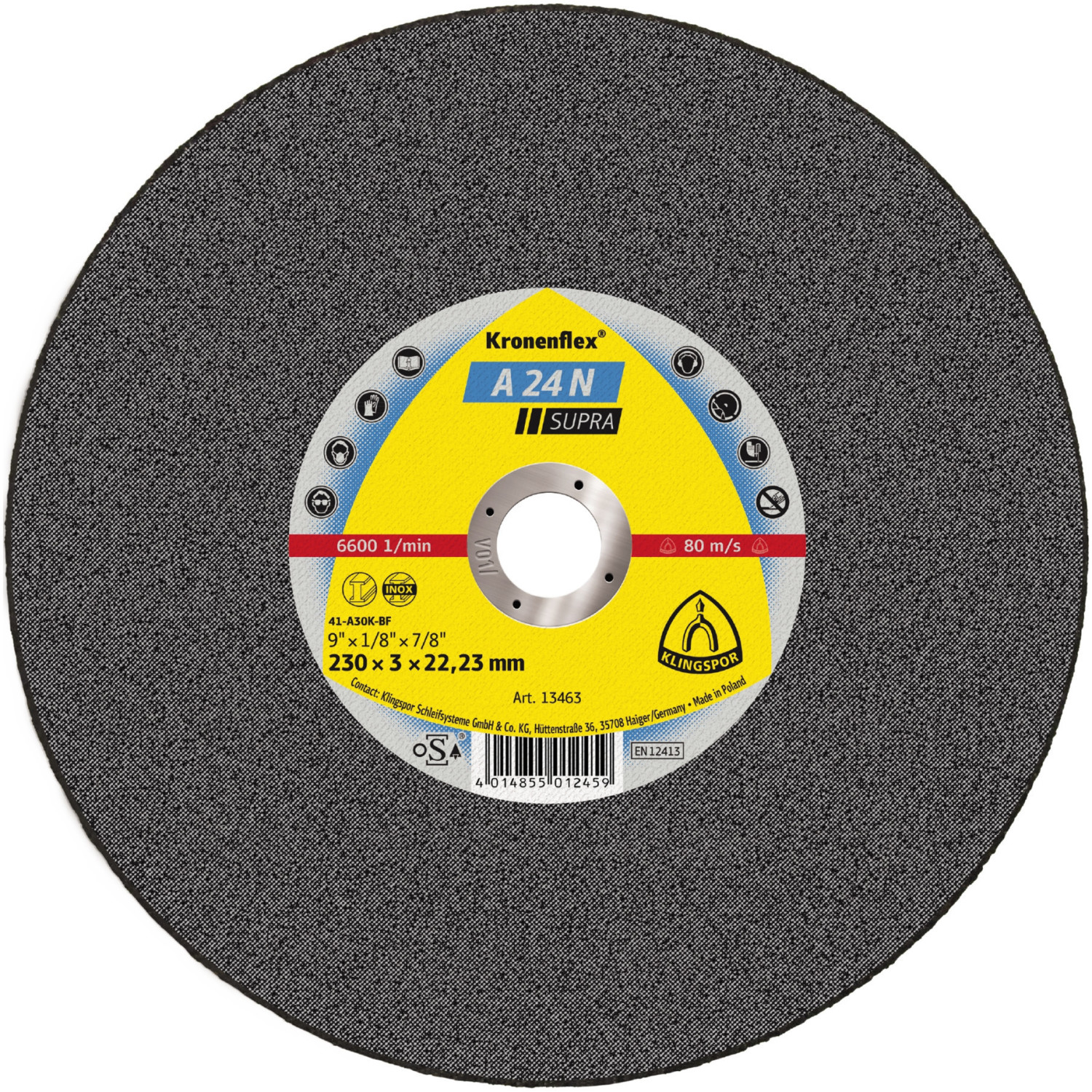 Klingspor A 24 N 180 x 3 x 22,23 mm (13455)