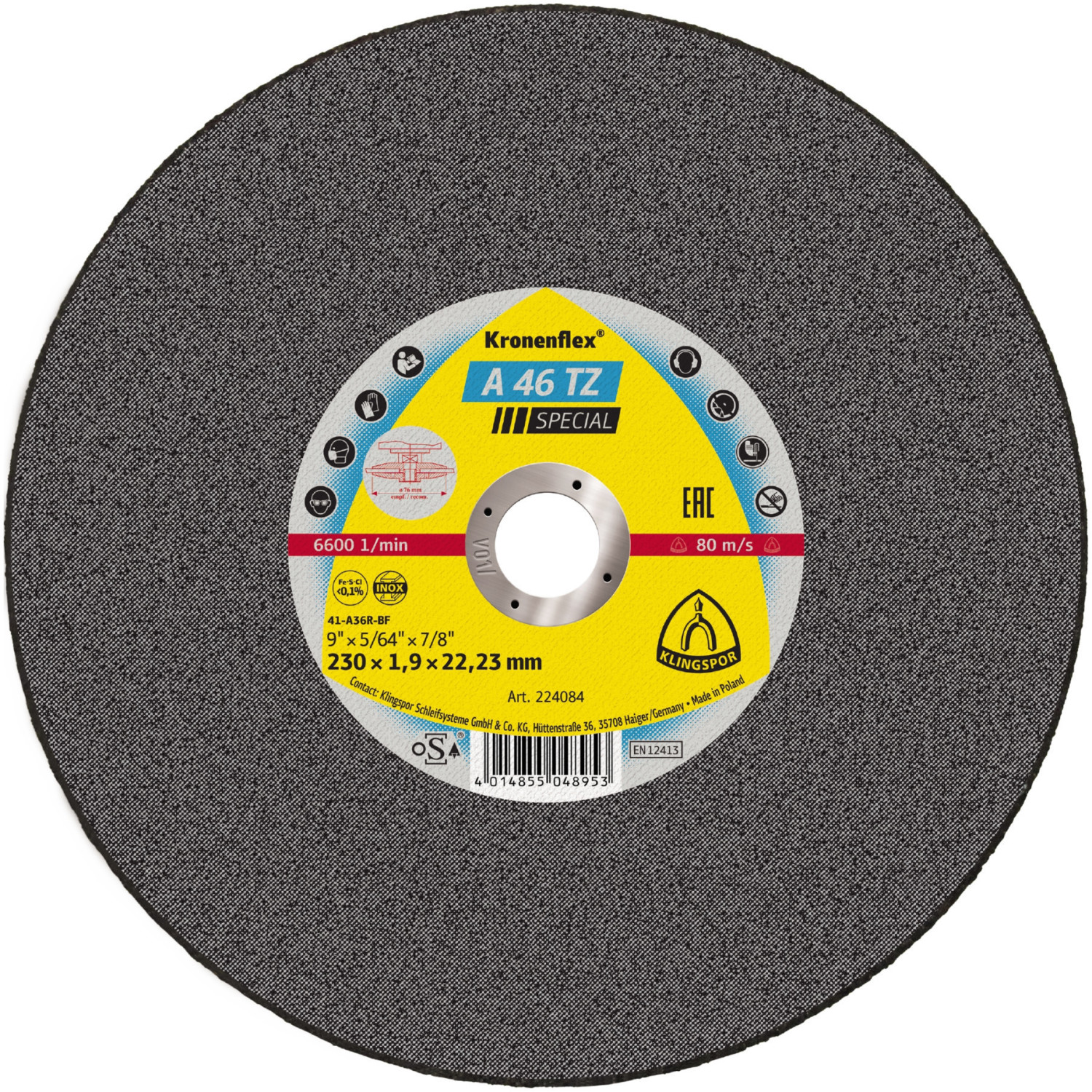 Klingspor A 46 TZ 150 x 1,6 x 22,23 mm (241472)