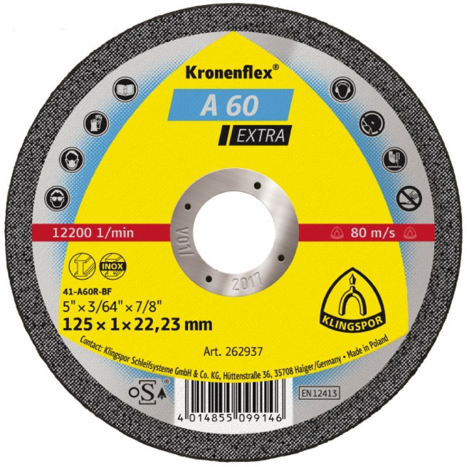 Klingspor A 60 EX 125 x 1 x 22,23 mm (262937)