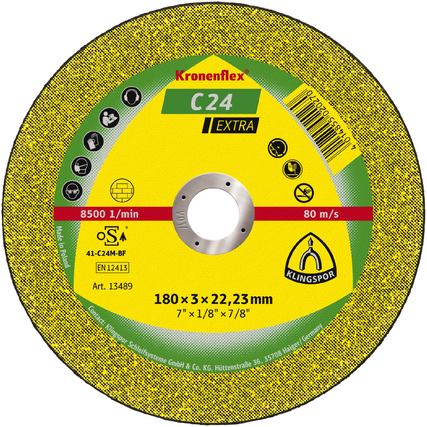 Klingspor C 24 EX 230 x 3 x 22,23 mm (13491)