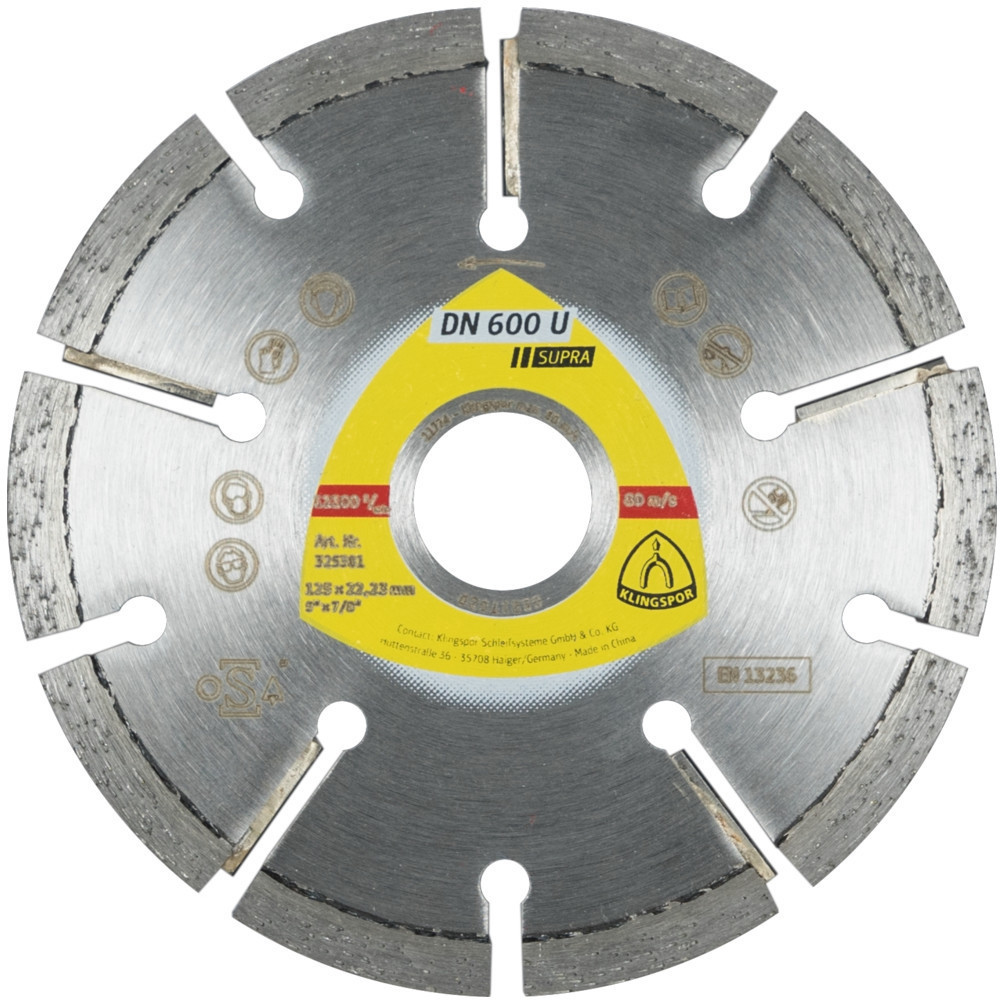 Klingspor DN 600 U 115 x 10 x 22,23 mm (330663)