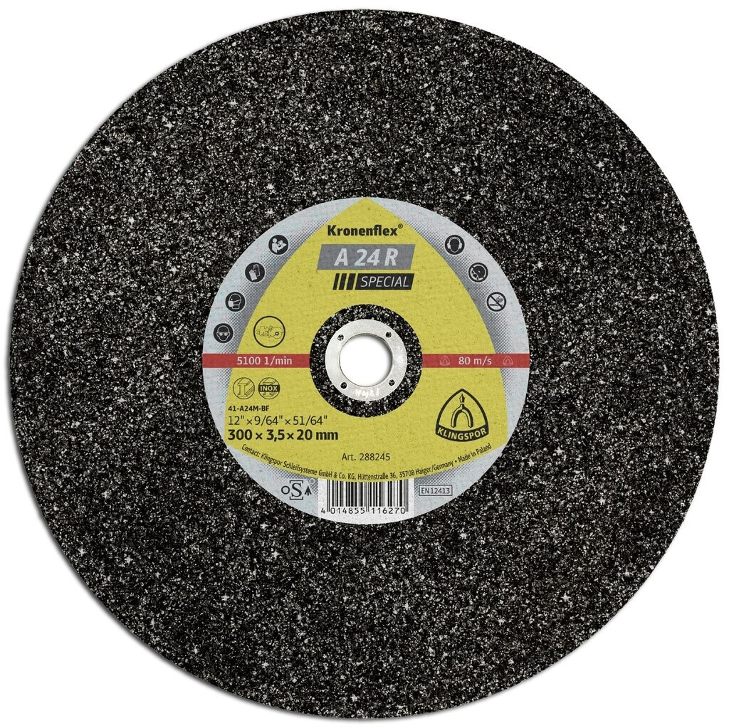 Klingspor A 24 R 300 x 3 x 30 mm (13524)