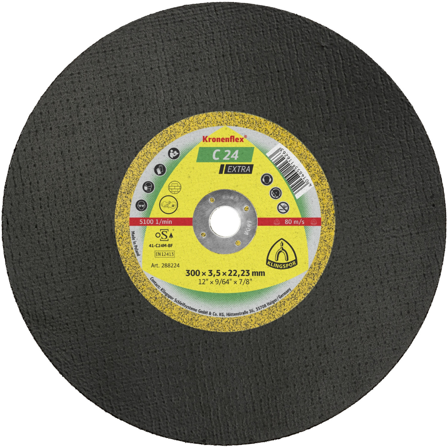 Klingspor C 24 E 300 x 3,5 x 20 mm (288223)