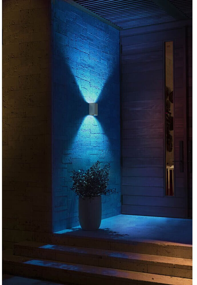 Philips Hue White & Color Ambiance Resonate Outdoor Wall Light LED silber  (17464/47/P7) ab 130,00 € | Preisvergleich bei