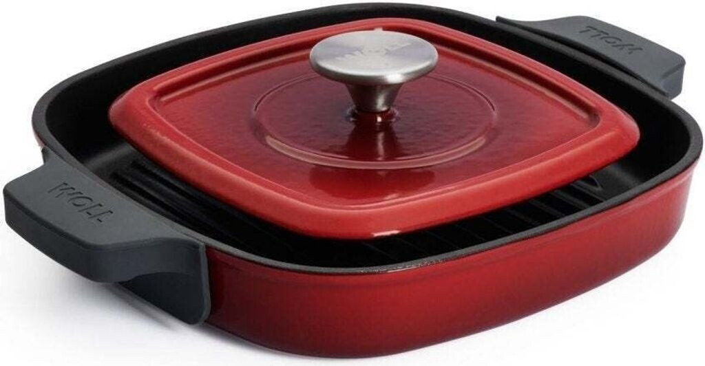 Woll Iron Grill Pan 24 x 24 cm red