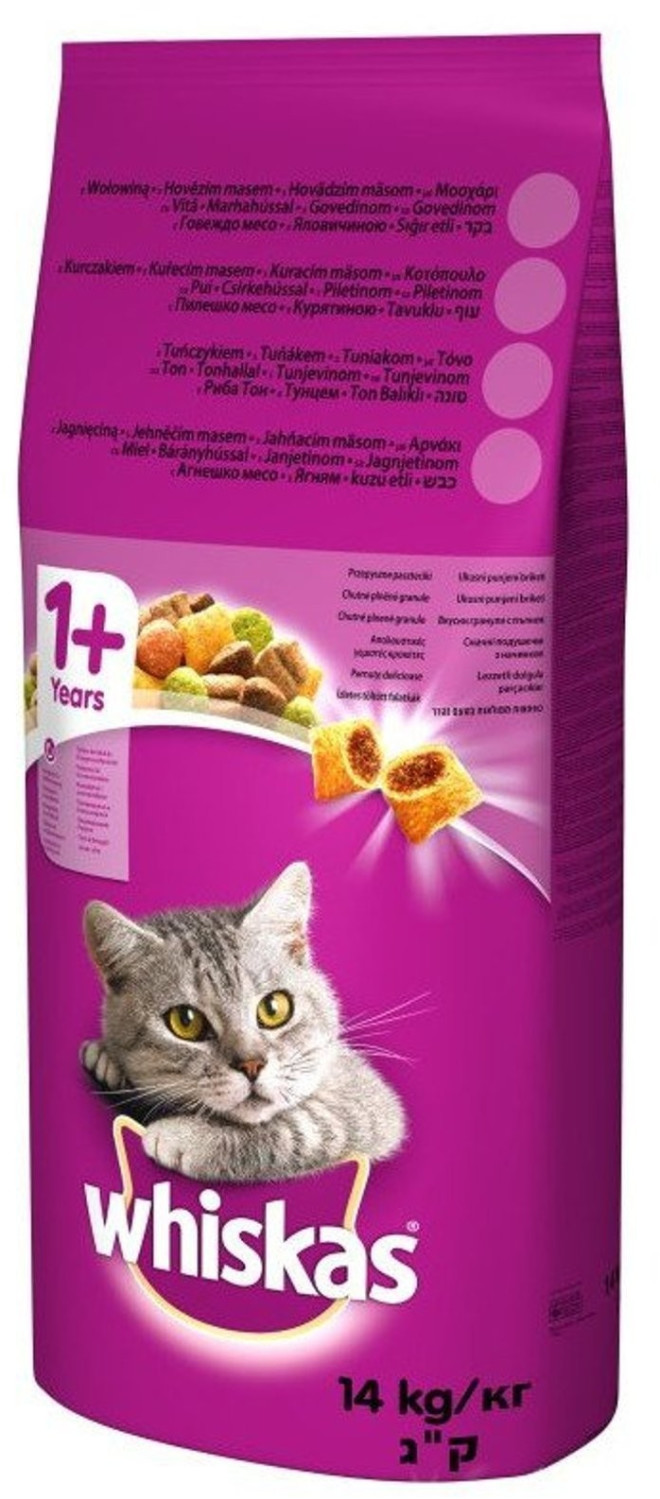 Whiskas Adult cat dry food with chicken 14kg