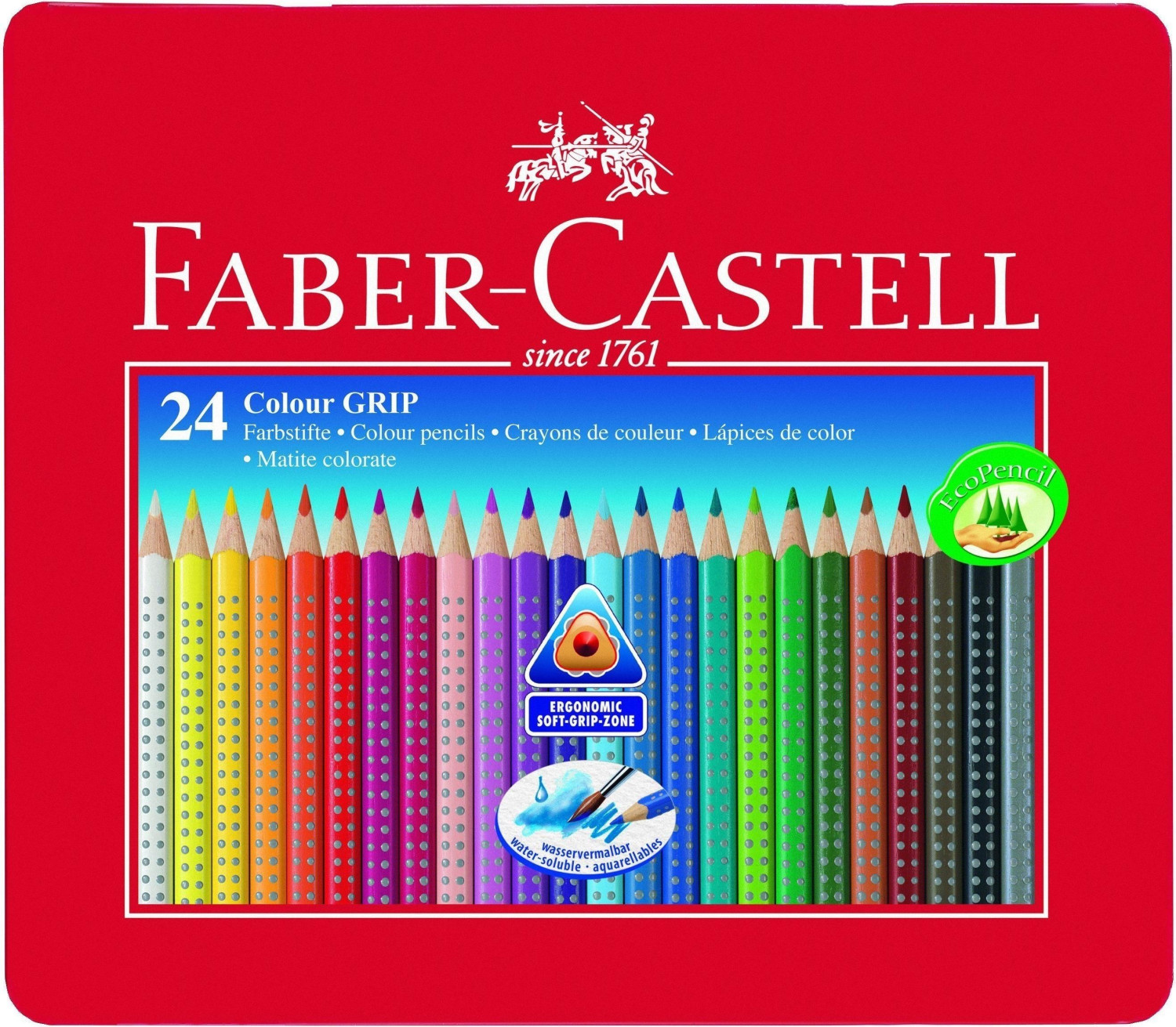 Taille Crayon Faber Castell Grip Auto Couleurs Classiques 183401