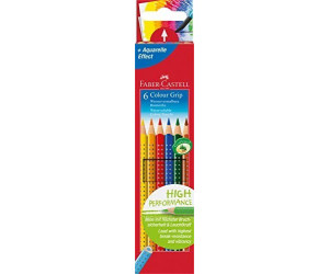 Faber-Castell Colour Grip 2001 Coloured Pencils - Pack of 6