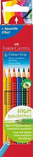Faber-Castell Colour Grip 2001 Coloured Pencils - Pack of 6