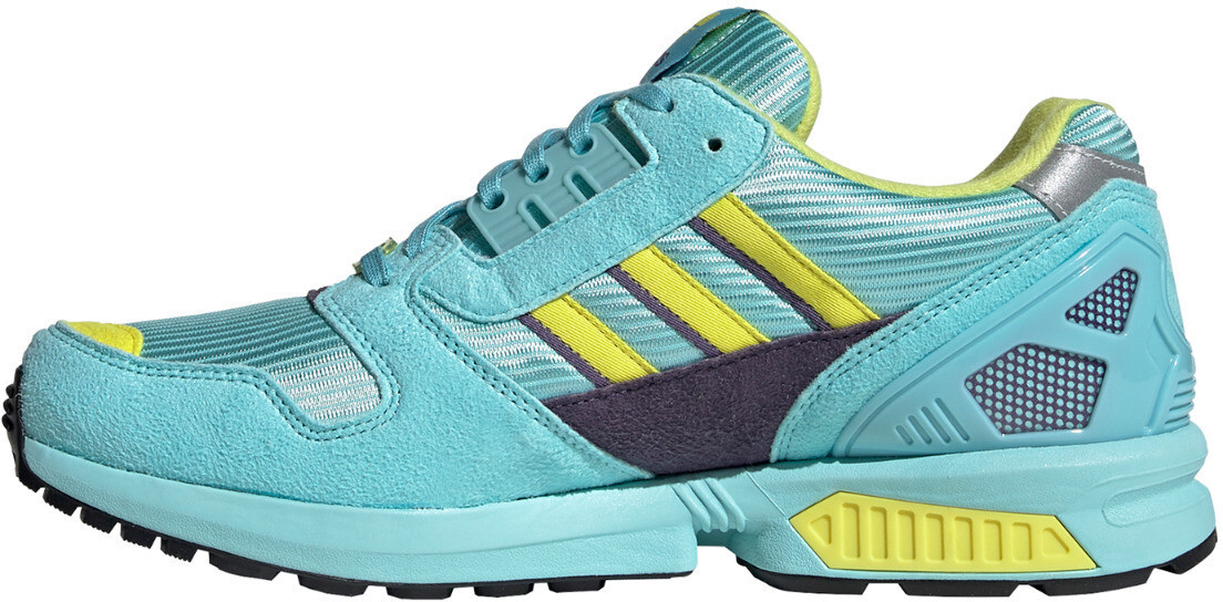 Adidas zx 8000 clear aqua/light aqua/shock yellow eg8784 2025