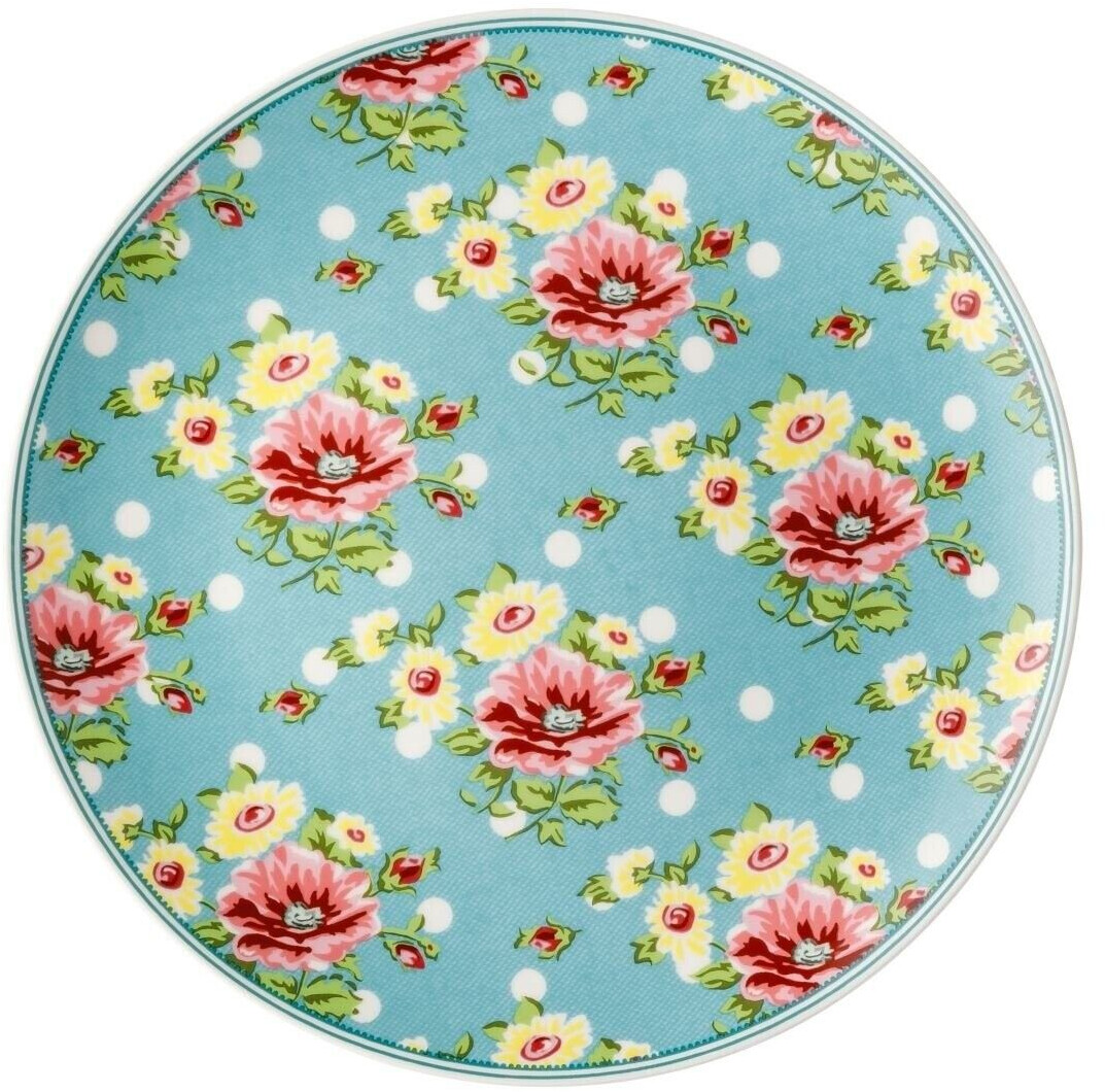 Hutschenreuther Springtime flat flowers turquoise (22 cm)