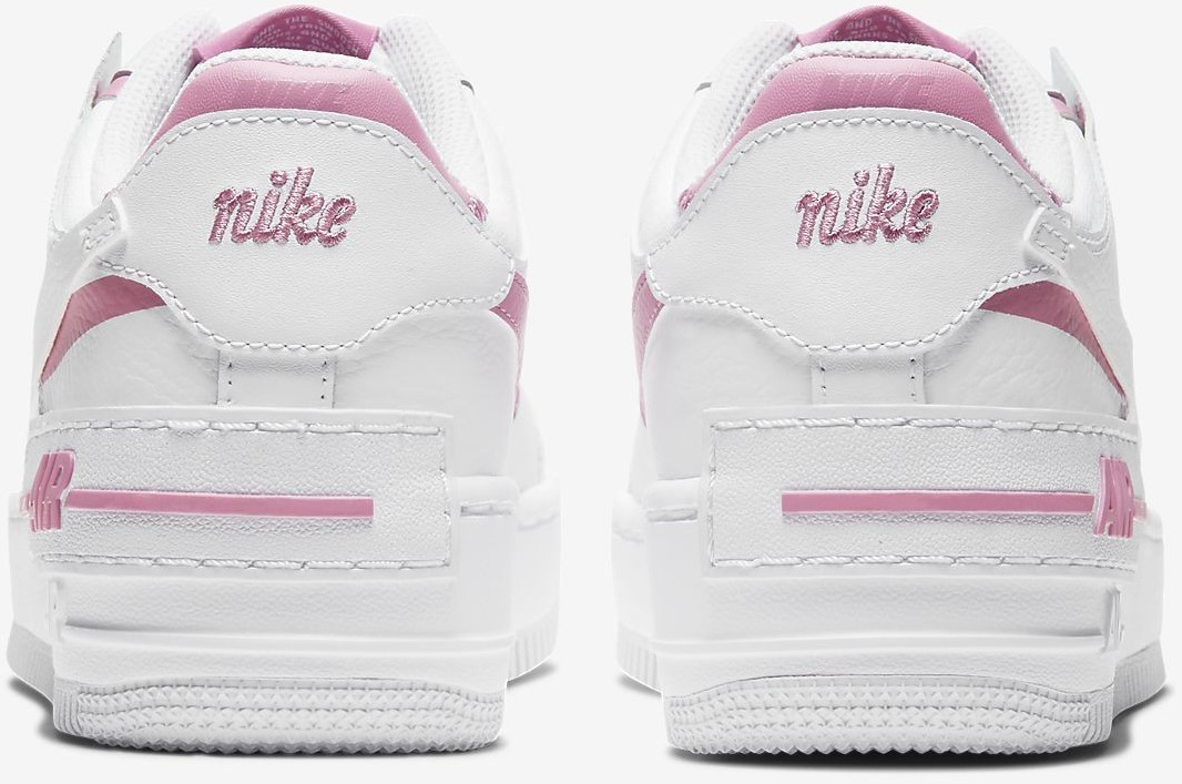 Nike Air Force 1 Women Shadow White Magic Flamingo White ab
