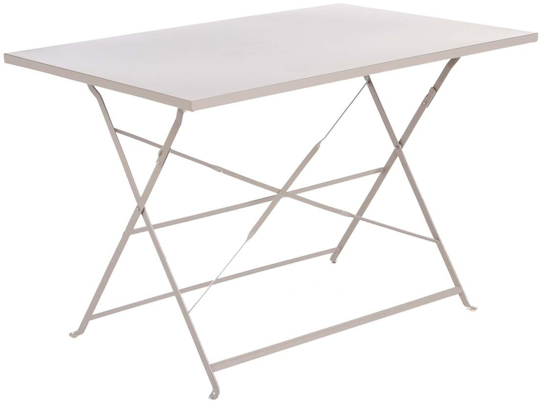 Hespéride Table de jardin pliante rectangulaire Camargue 4 places taupe