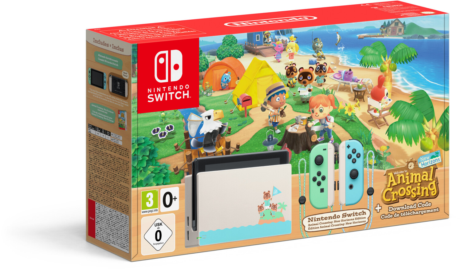 Soldes Nintendo Switch Lite turquoise plus Animal Crossing: New Horizons  2024 au meilleur prix sur