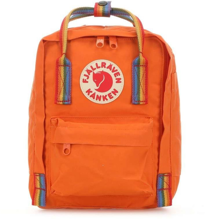 Fjällräven Kånken Rainbow Mini burnt orange/rainbow pattern