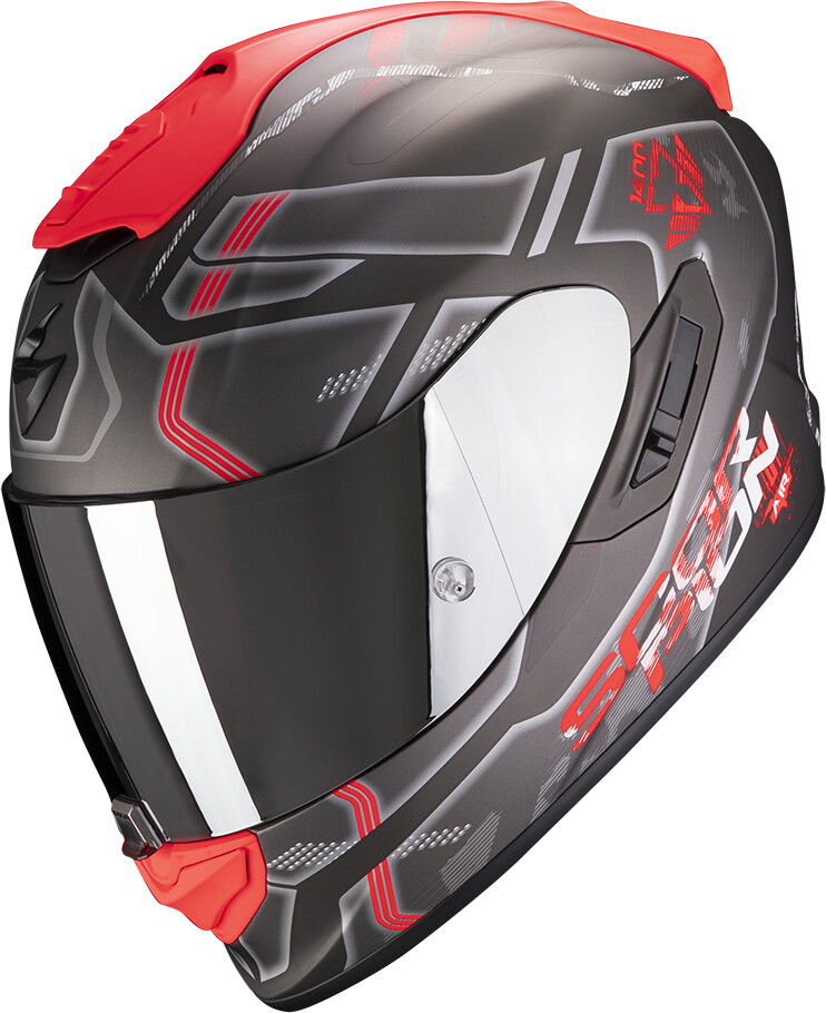 Scorpion Exo 1400 Air Spatium noir mat/rouge