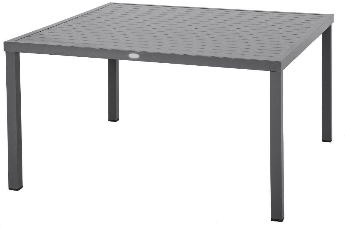 Hespéride Table de jardin carrée aluminium 8 places Piazza graphite
