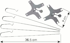 Thüros Fleischhalter 4 Spieße (FH 4242 E)