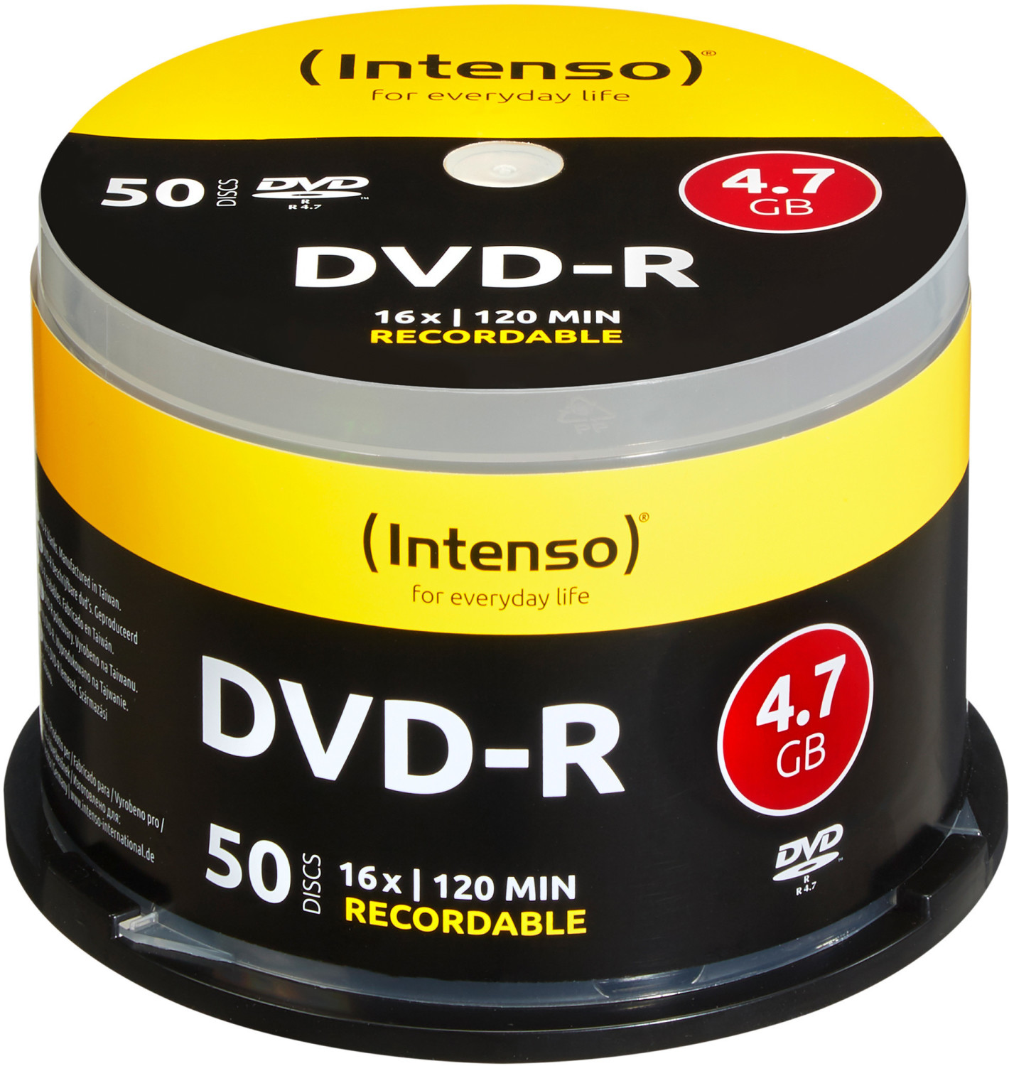 Intenso DVD-R 4,7GB 120min 16x 50pk Spindle