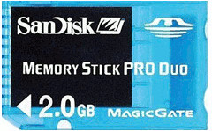 SanDisk Gaming Memory Stick PRO Duo 2 Go (SDMSG-002G)
