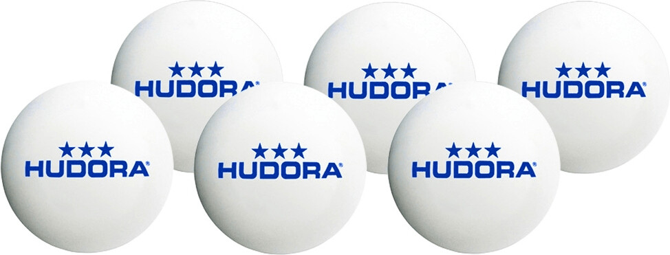 Hudora 3* 6 Table Tennis Balls
