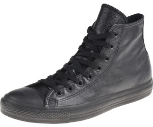 converse all star hi black leather