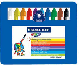 Staedtler Crayon gras Triplus - Boîte en métal de 10