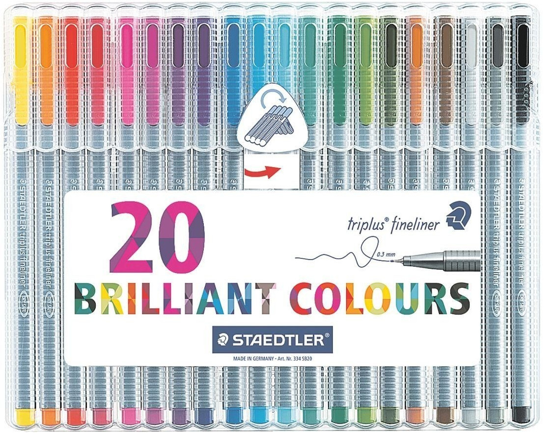 Staedtler Triplus Fineliner 334 - Pochette de 20