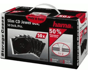 5er-Pack Hama 51163 CD-Leerhülle Slim Transparent 