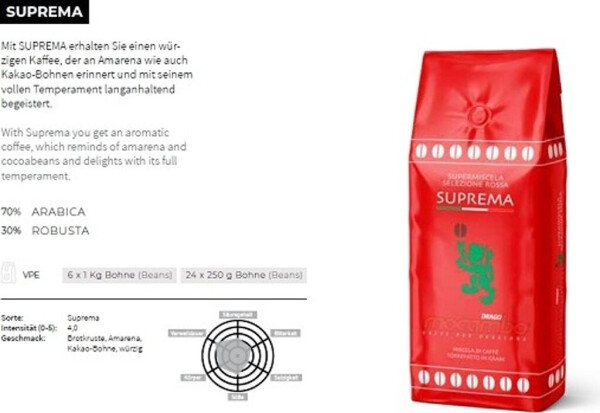 Mocambo Suprema Bohnen (1 kg), Bild 5