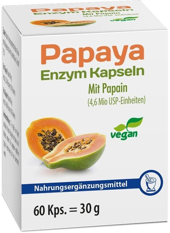 Pharma Peter Papaya Enzym Kapseln (60 Stk.) ab 8,60 € Preisvergleich