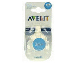 Philips Avent Natural Response Silicone Nipple Med Flow 4, 3M+, 2 Pack,  SCY964/02 