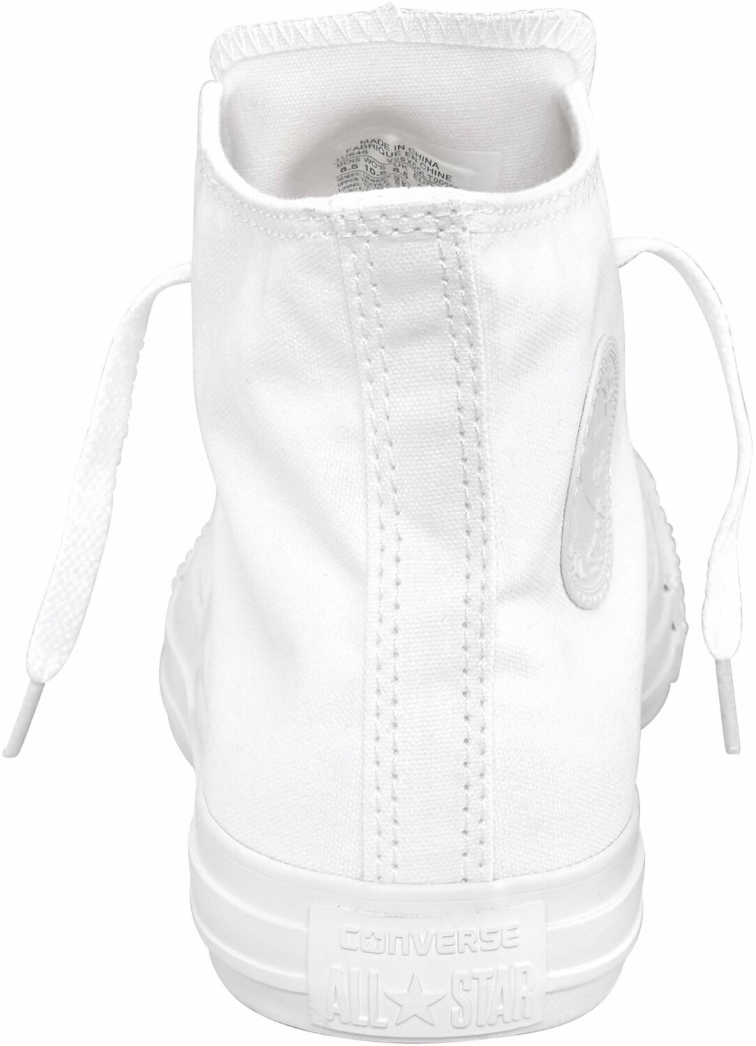 All white monochrome converse discount