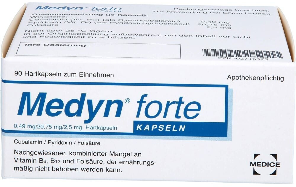 Medyn forte Kapseln (90 Stk.) ab 53,67 € (Januar 2024 Preise) | Preisvergleich bei idealo.de