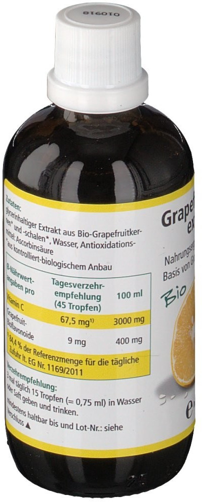 sanitas Grapefruitkernextrakt Bio Lösung (100 ml) ab 16,54 € (Februar 2024  Preise)