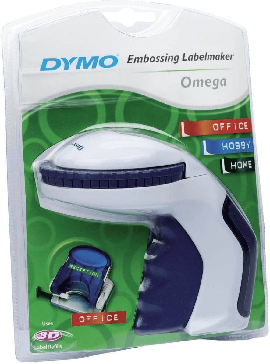  Dymo S0717930 Omega Home Embossing Label Maker, Grey and Navy,  Embosser : Electronics