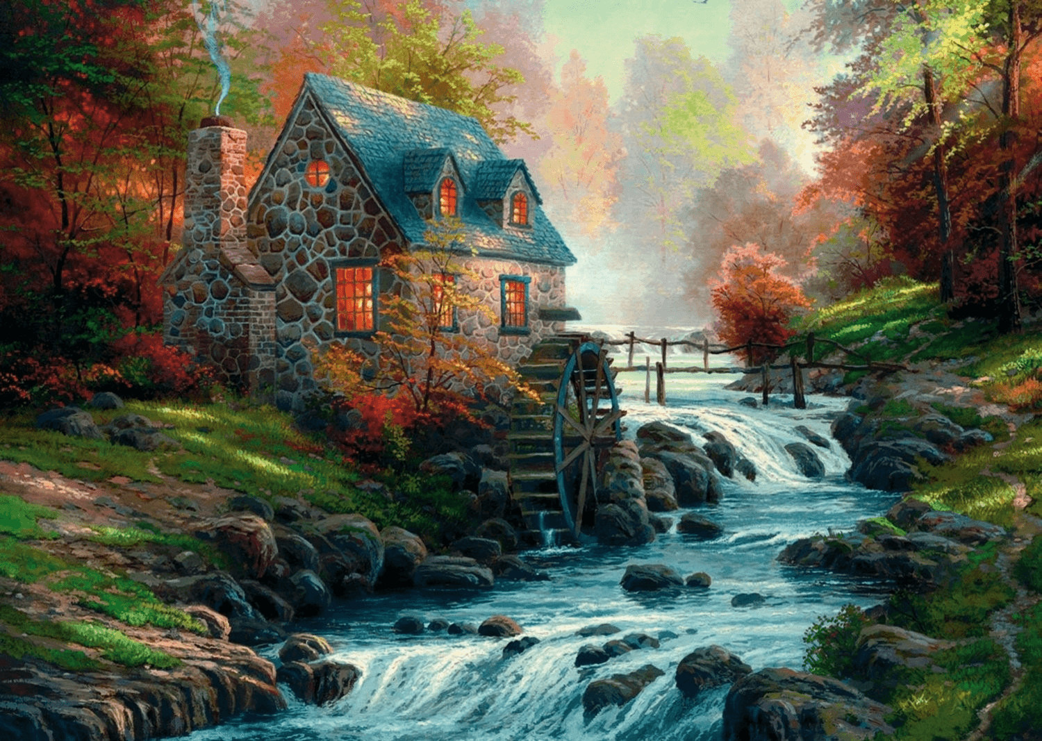 Schmidt Thomas Kinkade - Le vieux moulin