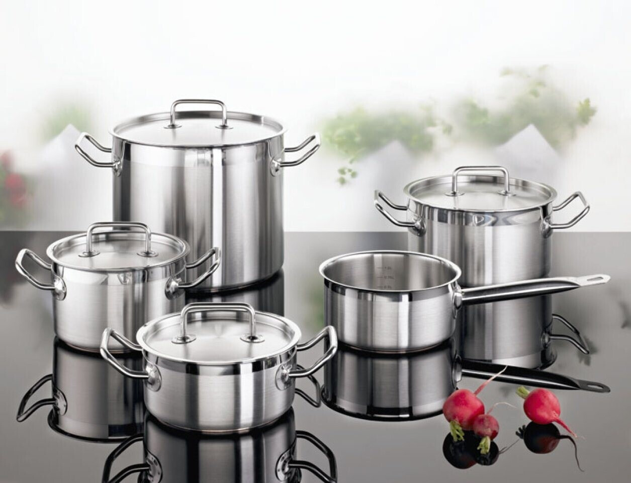 Schulte-Ufer Profi-Line Pentola Per Carne 20 Cm 3,5 L, Acciaio Inox 18/10, Fondo Rame Protermico