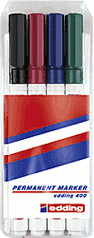edding Marqueur permanent 400 - Pochette de 4