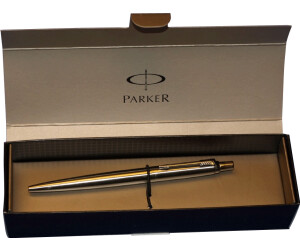 Parure con penna stilografica e sfera in acciaio inossidabile attributi dorati Parker Jotter 