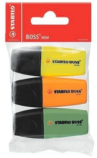 Stabilo Boss Mini - Pochette de 3