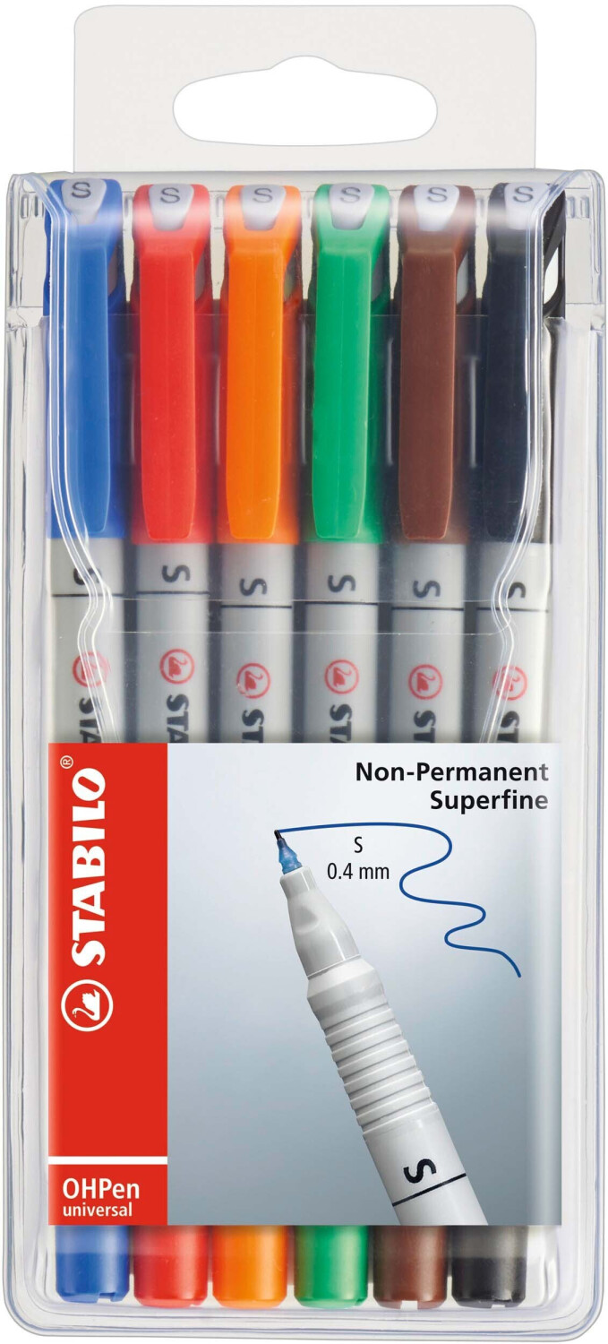 Stabilo OHPen universal non-permanent - Pochette de 6