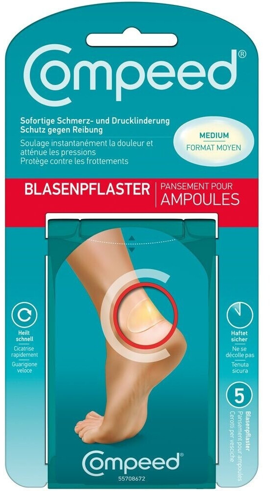 Compeed Pansement ampoules moyen Format (5 unités)