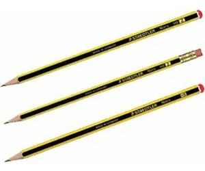 Noris® Bleistift gelb-schwarz Staedtler Bleistift 120-3 H Stärke 