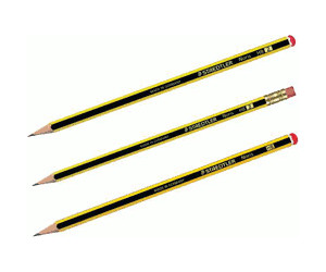 sechskant Set mit 3 unglaublich bruchfesten Bleistiften hohe Qualität Made in Germany 120 SBK3P2 1 Radiergummi HB STAEDTLER Bleistifte Noris 1 Twist-Spitzer 