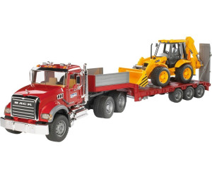 Bruder MACK Granite Truck with Low Loader and Caterpillar Bulldozer (02813)