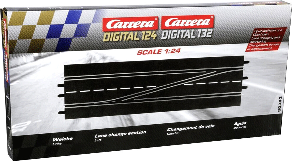 Photos - Car Track / Train Track Carrera Toys  DIGITAL 132 Lane change sections, left  (30343)