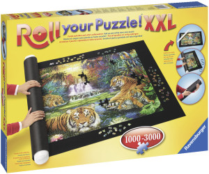 Jumbo Spiele 17690 Puzzle & Roll Puzzlematte Unterlage bis 1500 Teile 118 x 66cm 