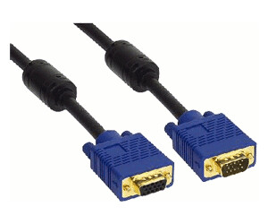InLine 17716S S-VGA Verlängerung PREMIUM, 15pol HD St/Bu, schwarz (10,0m)
